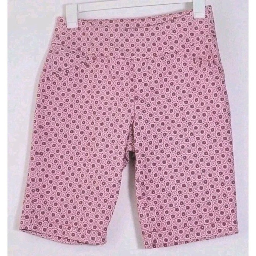 JAG Jeans Pink Classic Fit Bermuda Shorts 4 Cotton Stretch Flat Front Pull On